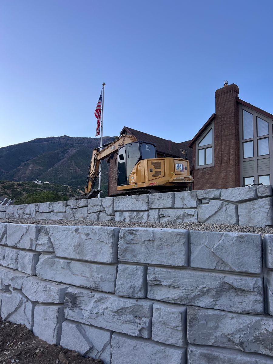 Site Preparation for Premier Rockwall & Excavating in Utah County, UT