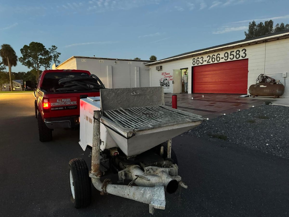 Concrete Pumping for All Phases Decorative Concrete in Sebring, FL