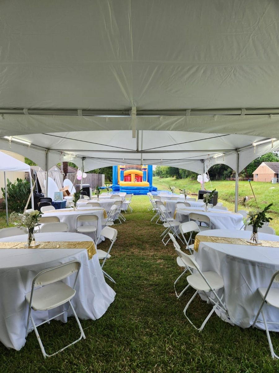 High Peak Commercal Tent Rentals for S&B Magic Rentals, LLC in Houston, TX