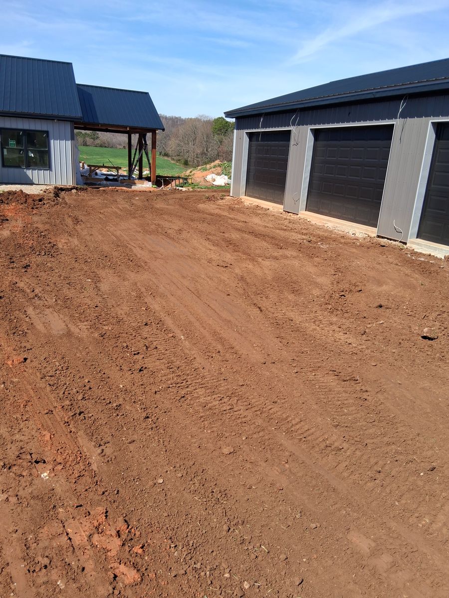 Grading and Leveling for Willetts Excavation & Septic in McMinnville, TN