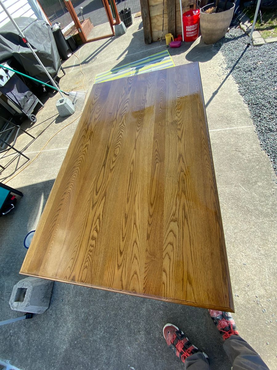 Staining for Clark co. Construction in Attleboro, MA