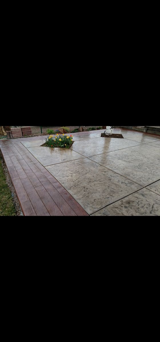 Stamped Concrete for Divine Concrete in Helena, MT