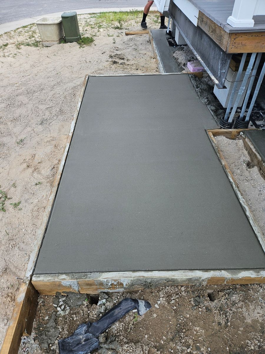 Sidewalk Installation for Clark Masonry in Lake County, FL