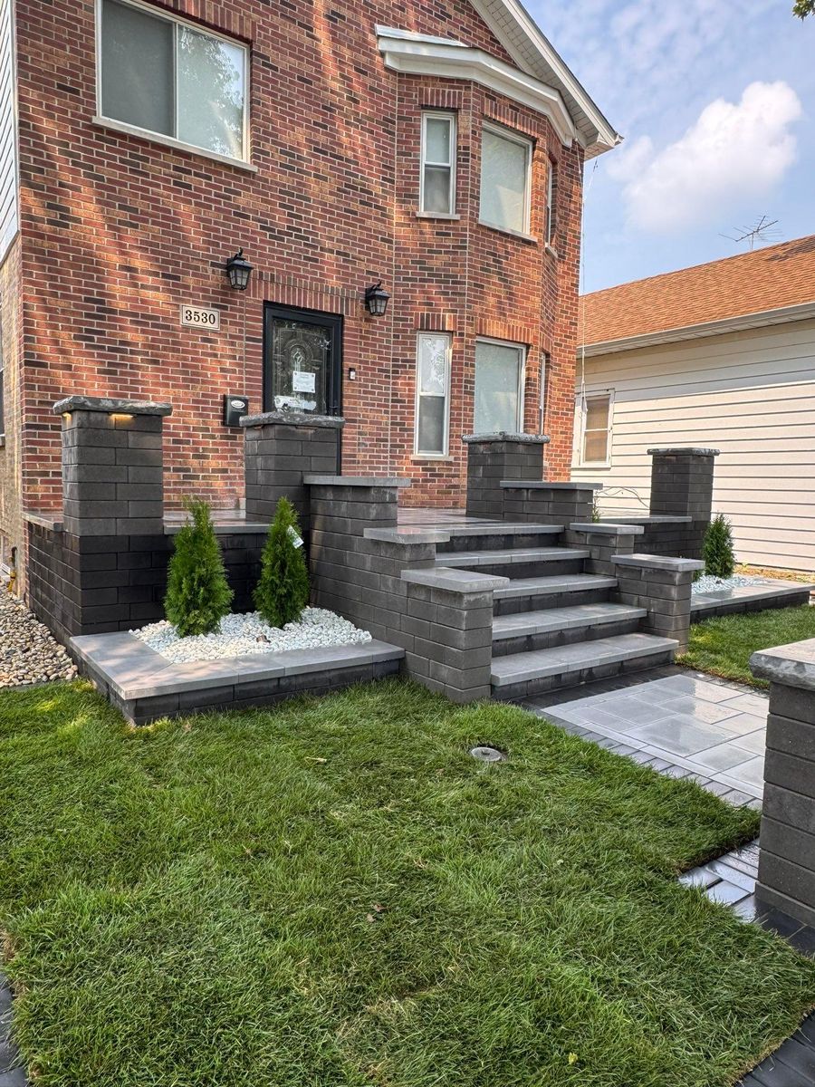 Brickwork for Alvarez Pavingstone INC. in Lyons, IL