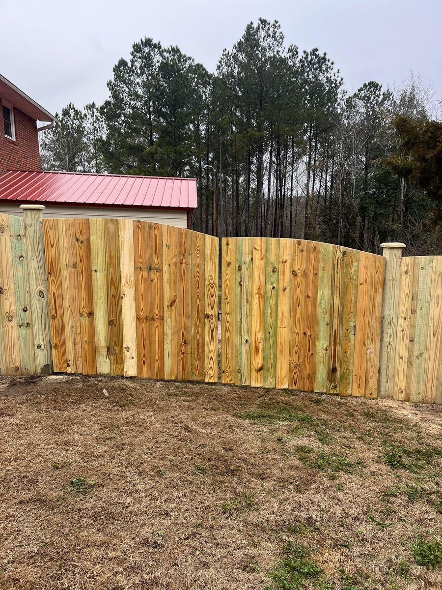Fence Installation for JB Nealy Fence in Elgin, SC