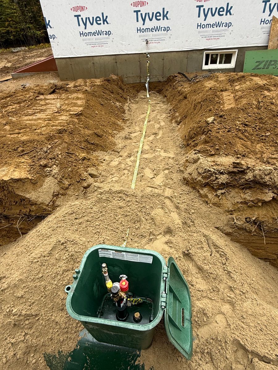 Underground utilities for Triple C’s Excavation in Ashford, CT