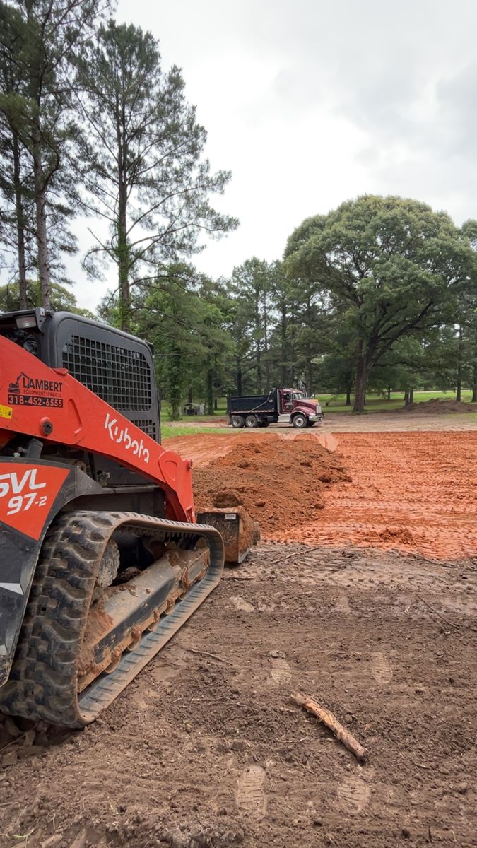 House pads & Driveway Installations for Lambert Equipment Services in Hessmer, LA