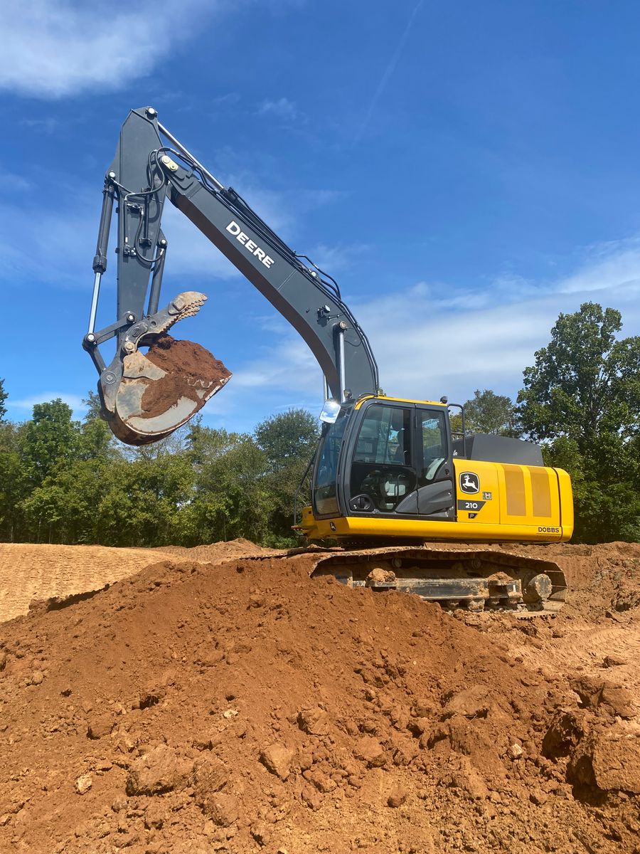 Excavation for J&G LandWorx LLC in Rutherfordton, NC