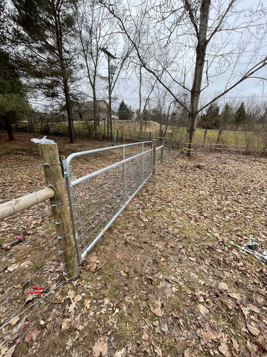 Fence Installation for TMF Services in Lapeer County, MI