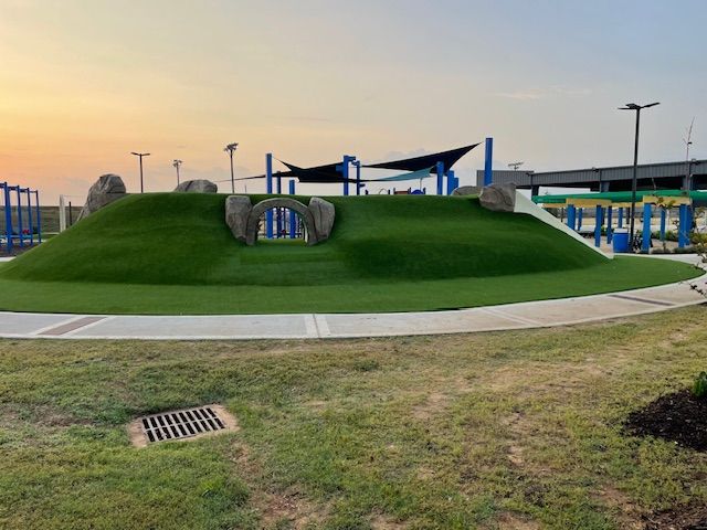 Artificial Turf for Out Back Pool and Spa Creations in The Woodlands, TX