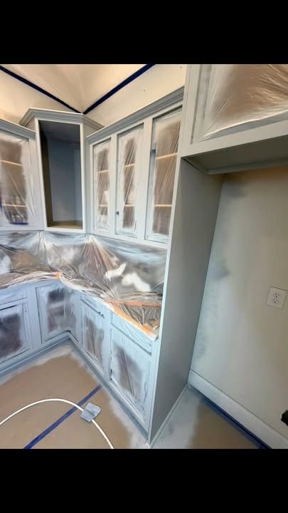 Kitchen Cabinet Refinishing for TrueHome Painting in Gastonia, NC