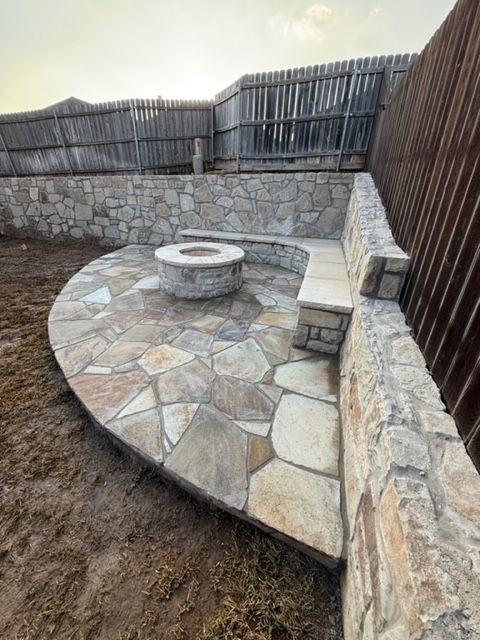 Outdoor living area for Rojas Contractors in Fort Worth, TX