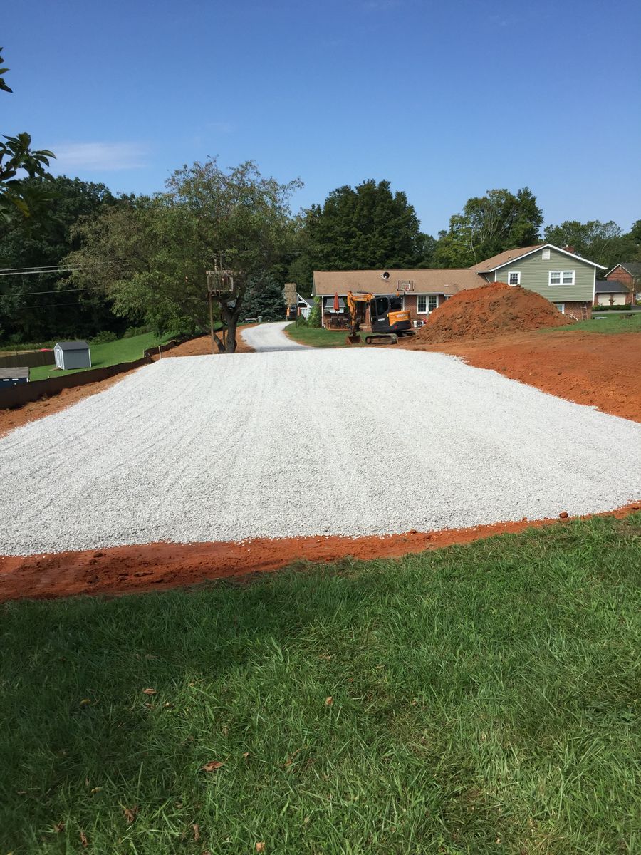 Grading for Lanier Excavating LLC in Bedford County, VA