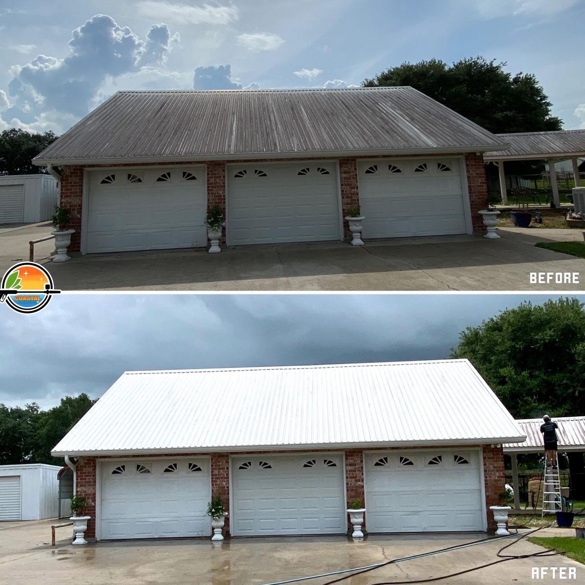 Exterior House Washing for Coastal Cleaning LLC in Rayne, Louisiana