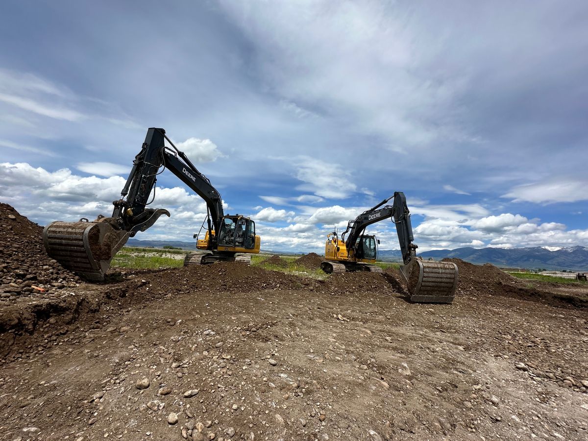 Grading /Dirt Work for R&H Homes in Bozeman, MT