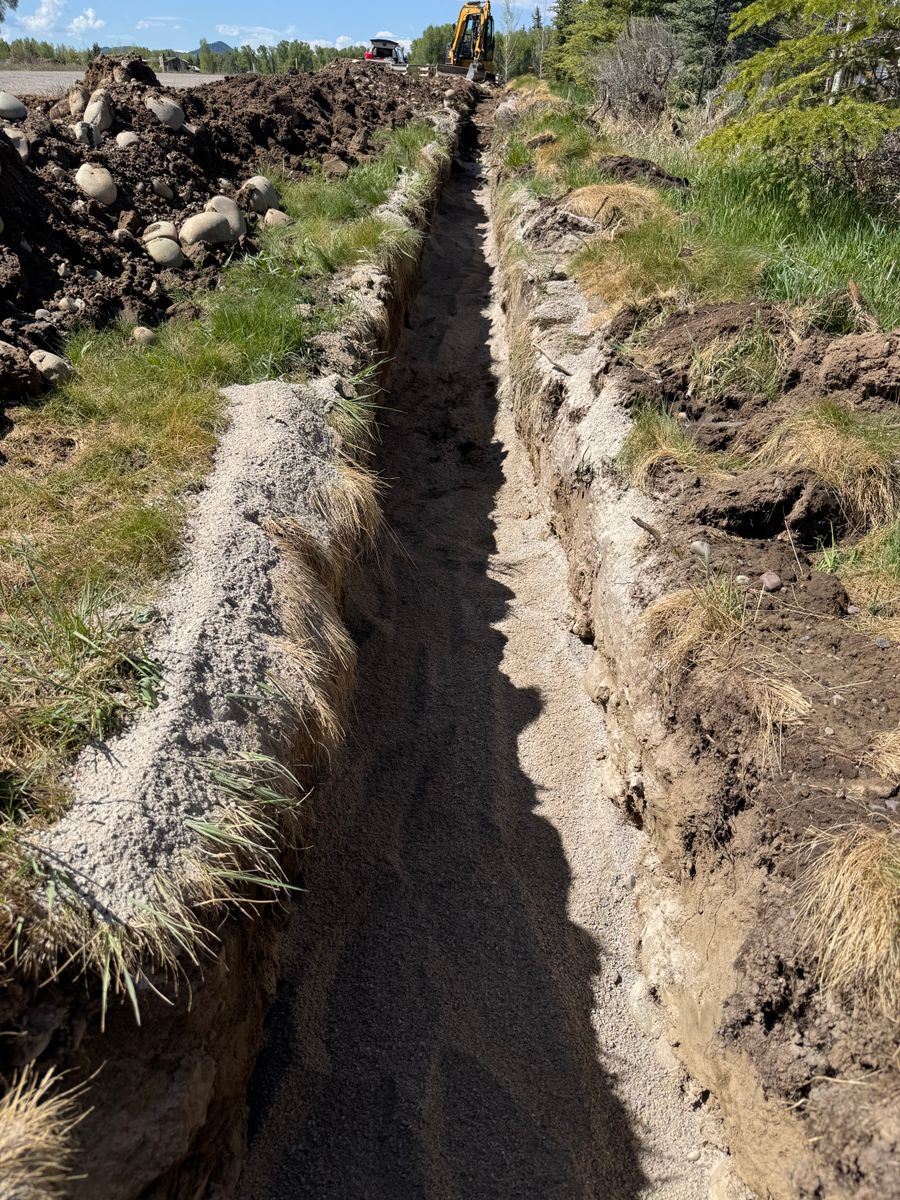 Water Lines for Hansen Earth Works in Jackson, WY
