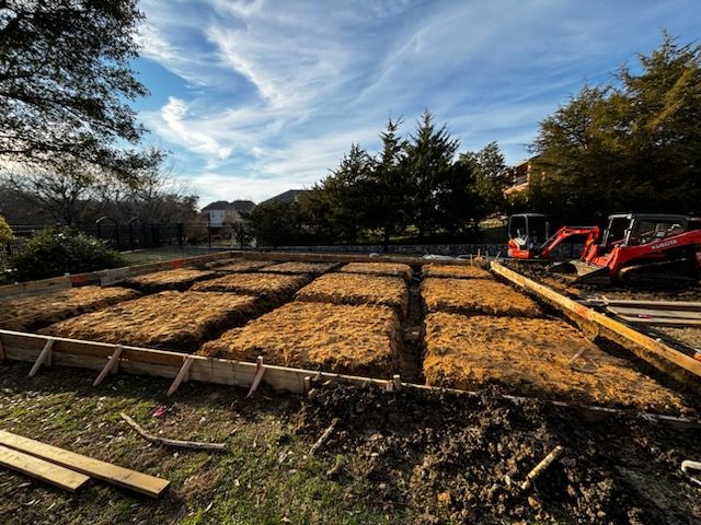 Grading for Maldonado's Concrete Construction in Dallas, TX
