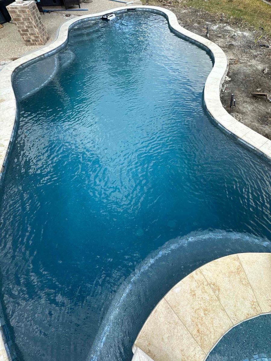 Water Feature Installation for 123 Pool Renovations in Klein, TX