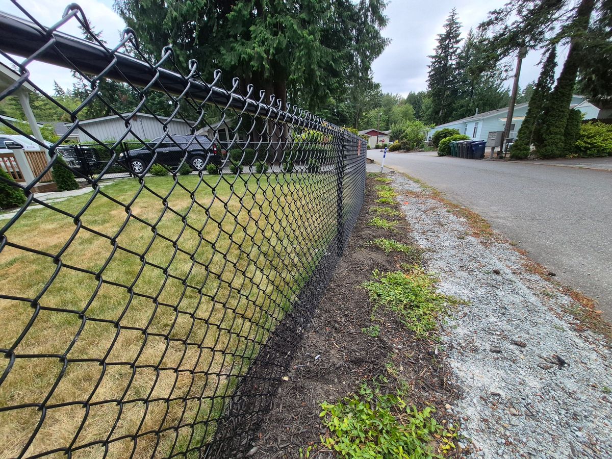 Chain Link Fencing for McBride and Sons Fence in Camano, WA