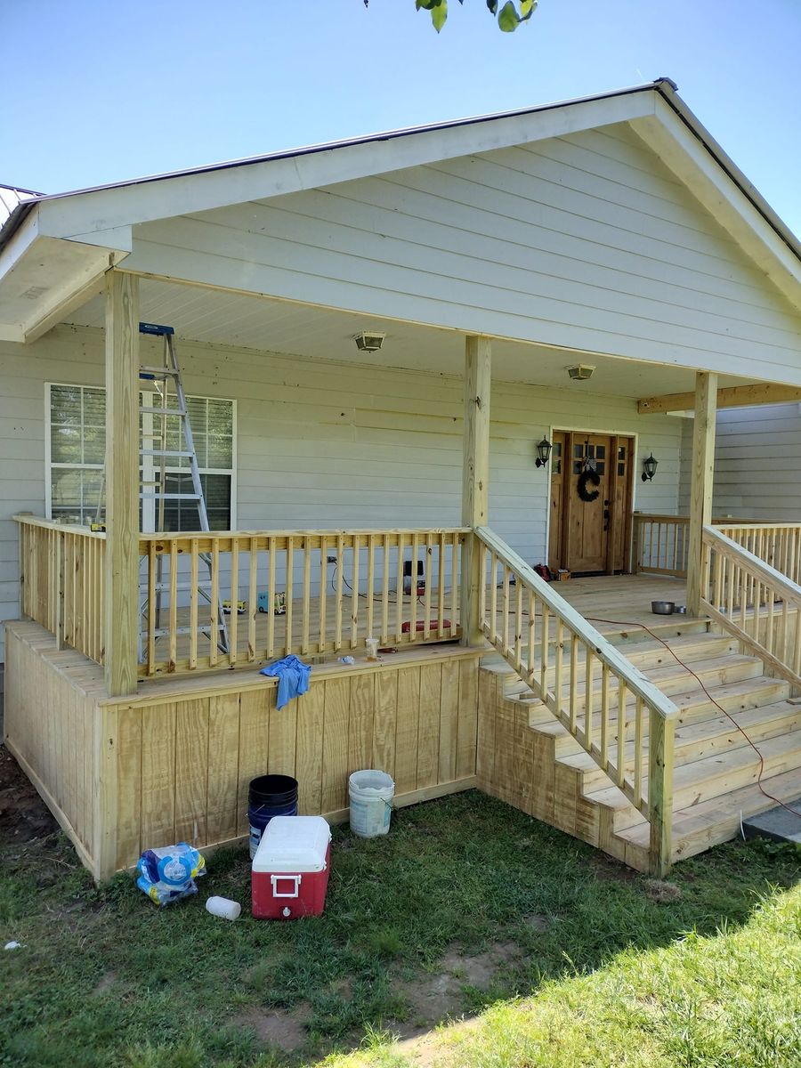Deck & Patio Installation for MHS Solutions in Rydal, GA