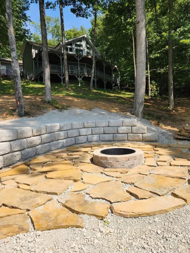Retaining walls for Williams Lawn and Land in Sharps Chapel, TN