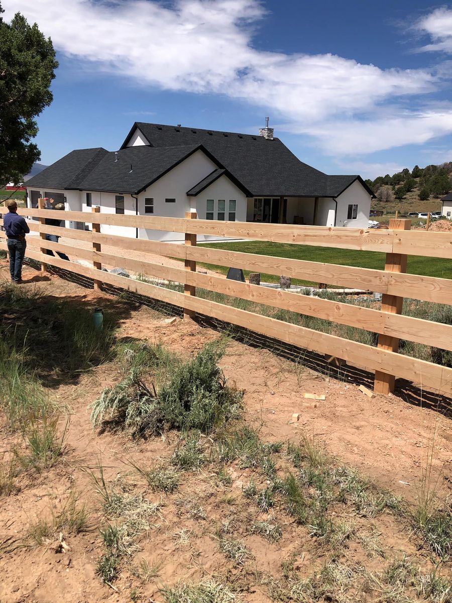 Fence Installation for Burton Fencing in Parowan, UT