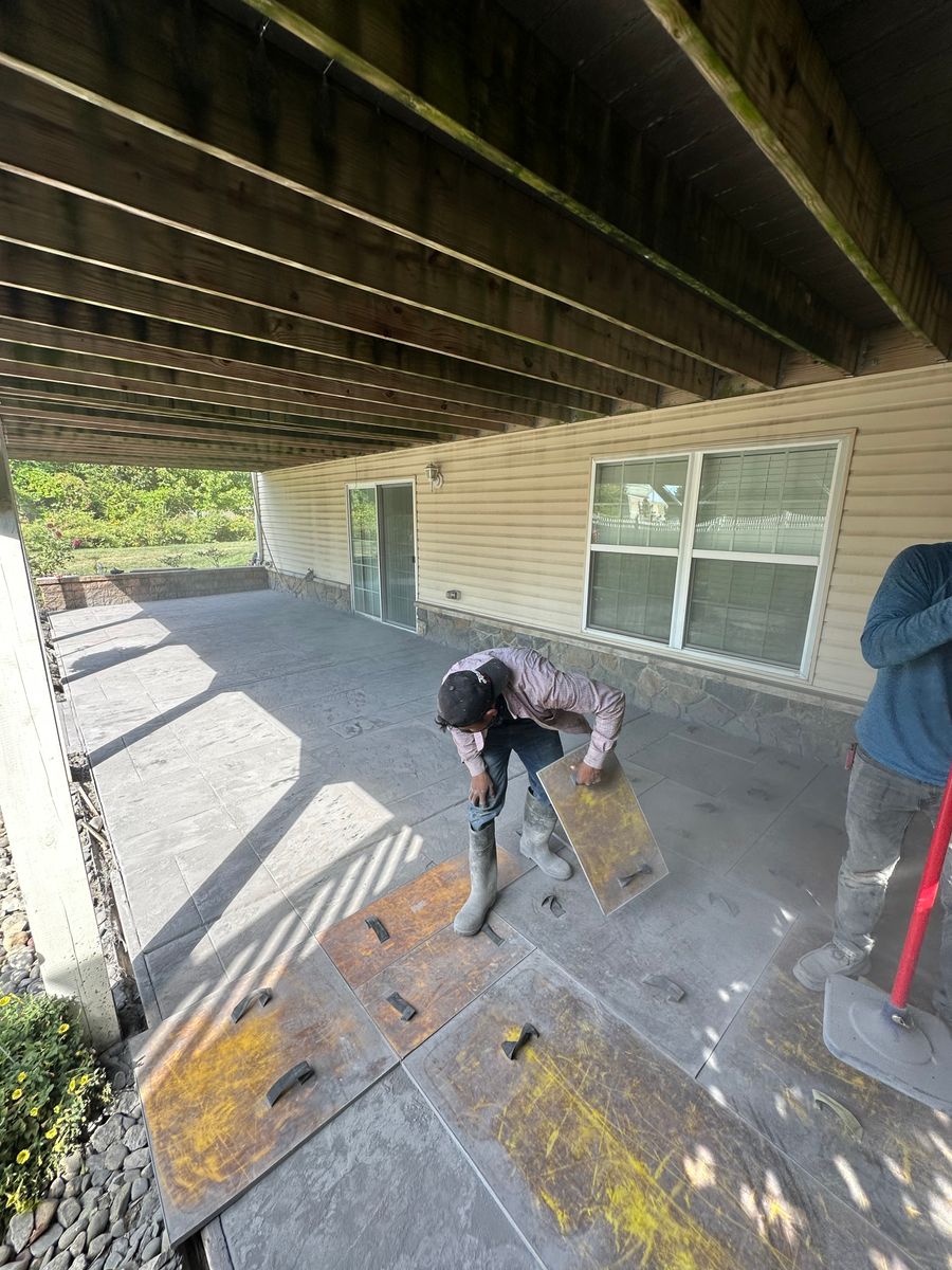 Patio Design & Installation for GV Concrete LLC in Cherry Hill Township, NJ