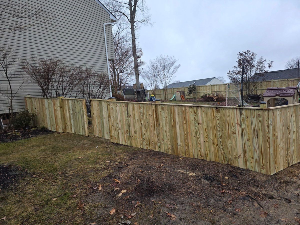 Fence Installation for Williams Fence Company in Annapolis, MD