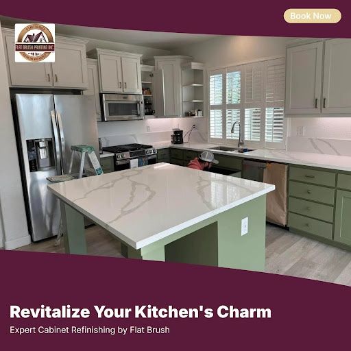 Kitchen and Cabinet Refinishing for Flat Brush Painting Inc in Merced, CA