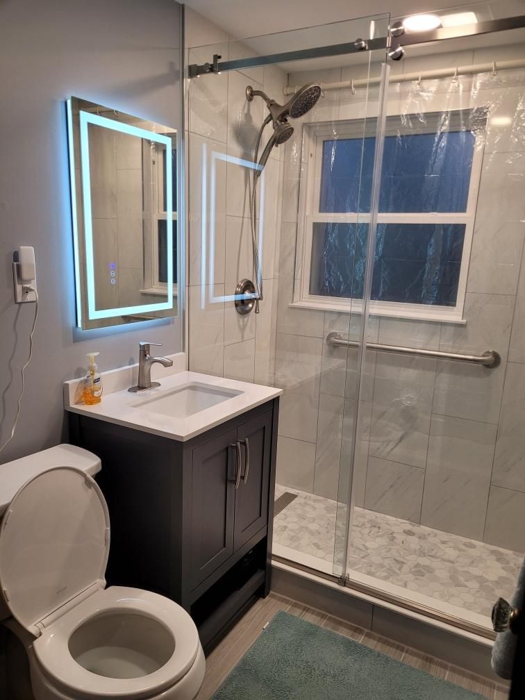 Bathroom Renovation for Linsfort Construction in Villa Park, IL