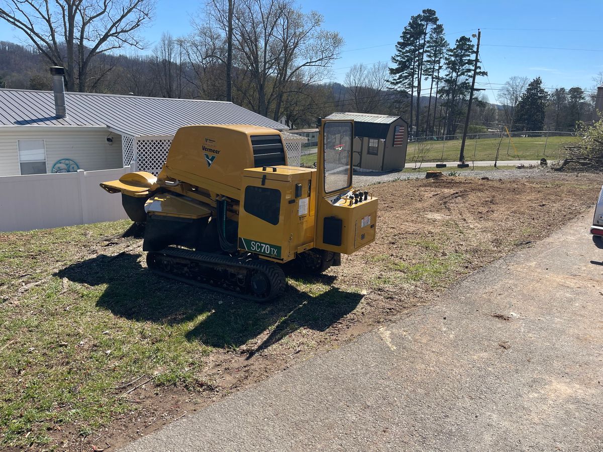 Stump Removal for Lucky’s Tree Removal and Landscape Services in Clinton, TN