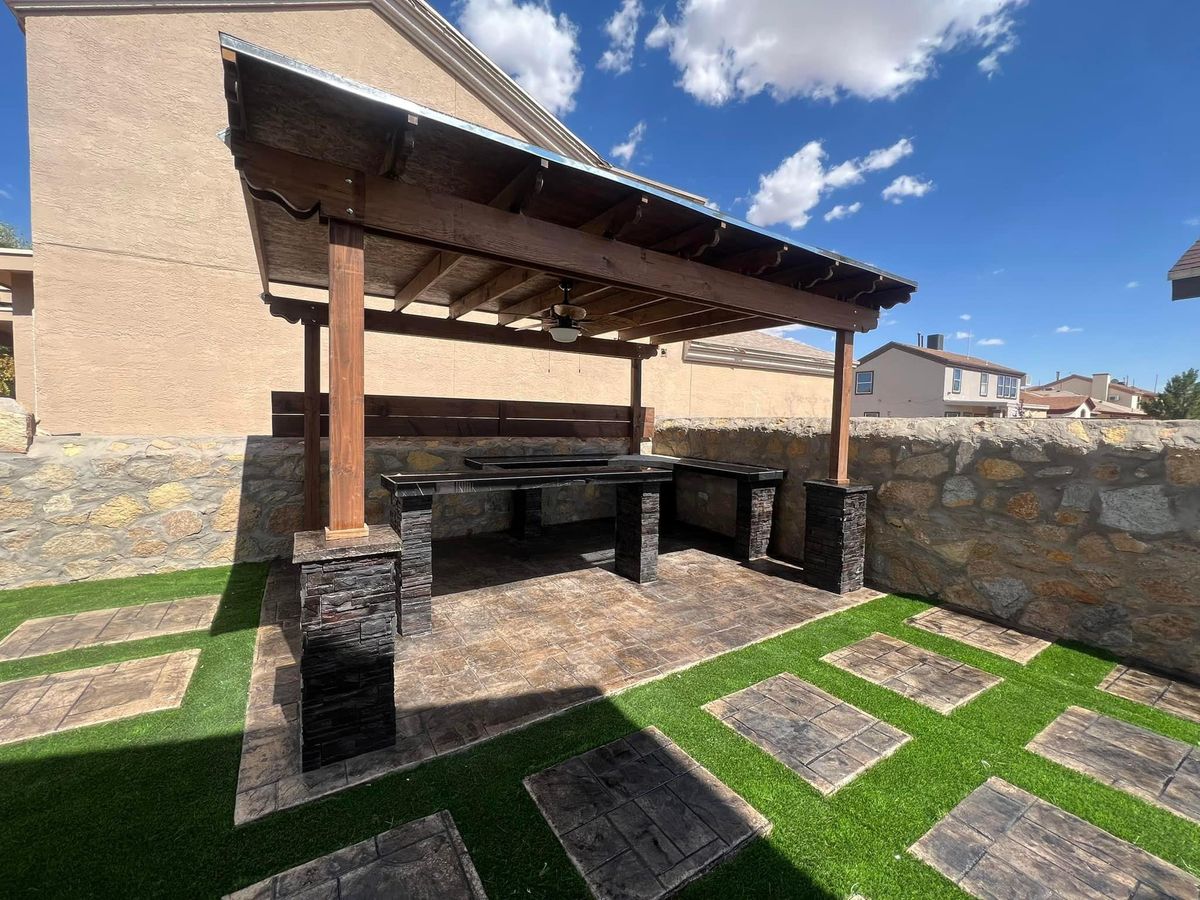 Custom Pergolas for Inova Hardscape in El Paso, TX