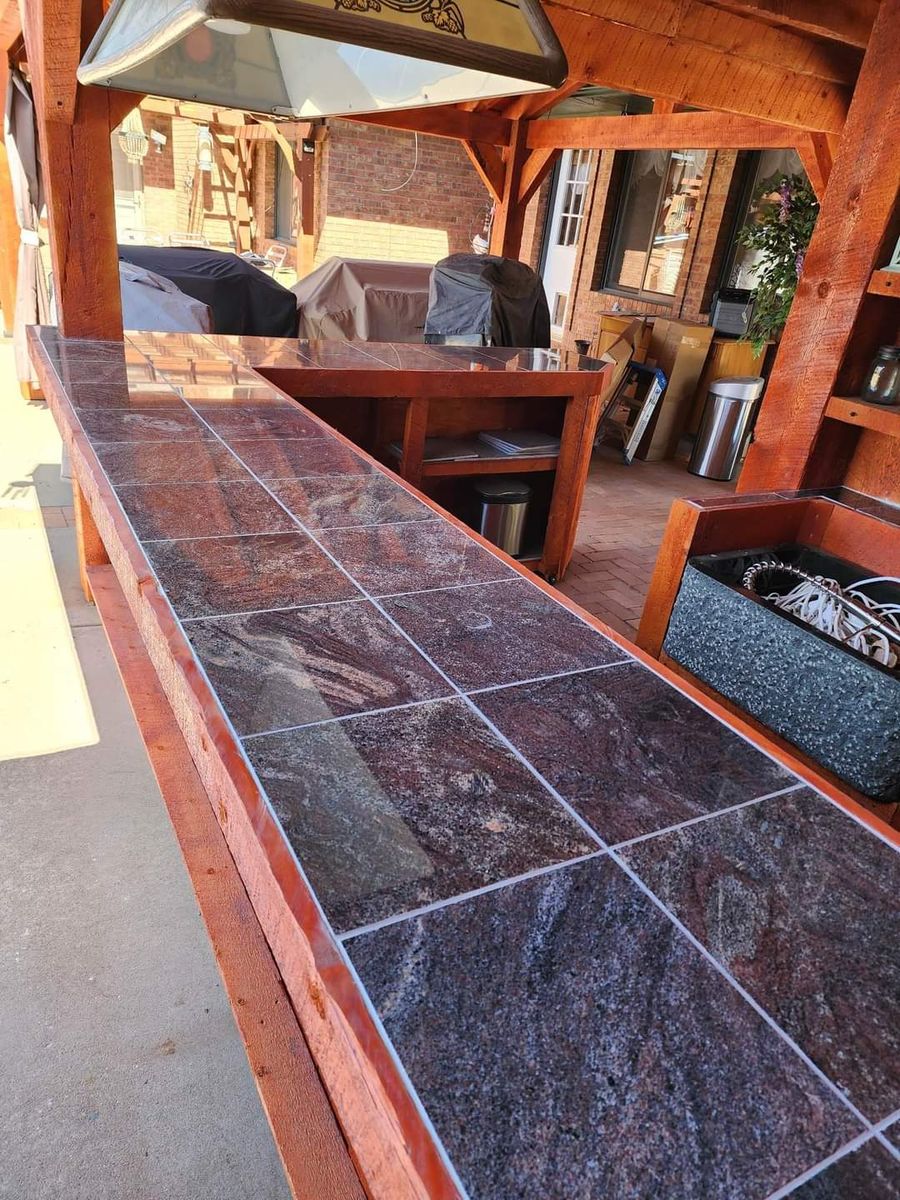 Kitchen Counter Tiling for SoCo Tile in Canon City, CO