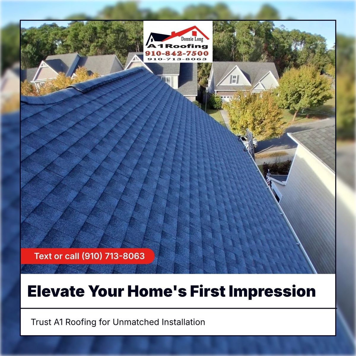 Roofing Installation for A1 Roofing in Brunswick County, NC