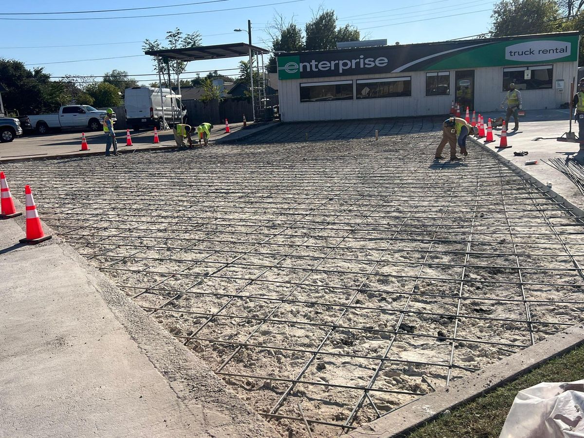 Concrete Slab Construction for BMX Concrete in Bastrop, TX