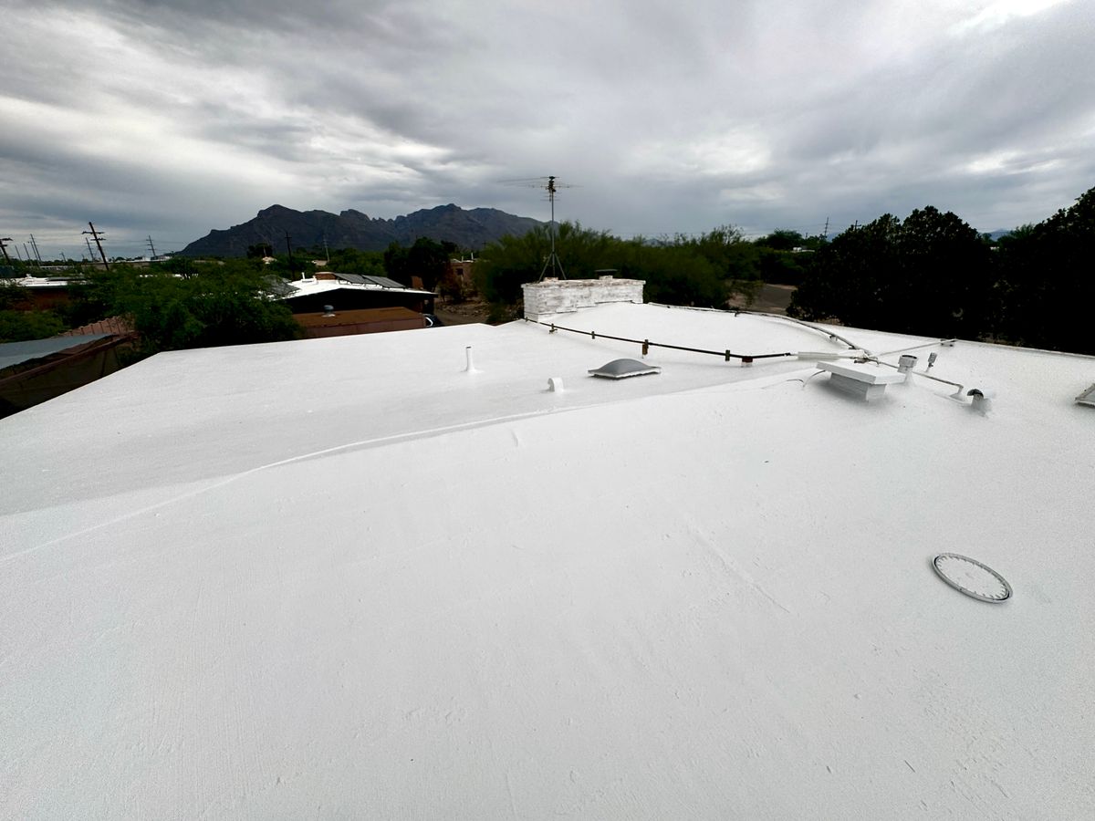Roof Coating for Eco Form Construction in Tucson, AZ