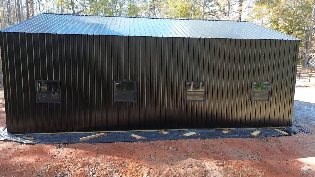 Pole Barn Construction for A Carpenter's Son in Williamson, GA