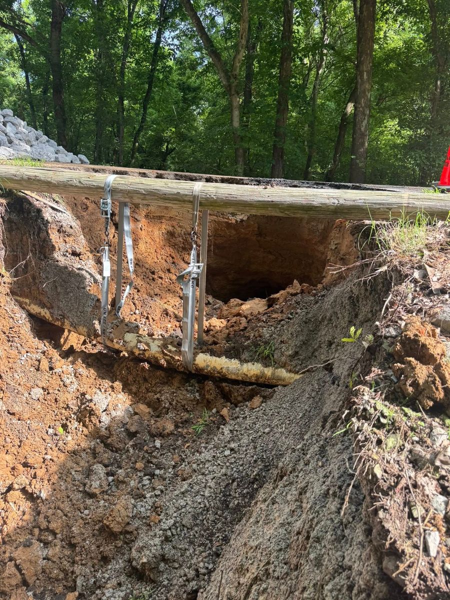 Trenching for David Gantt Construction in Munford, TN