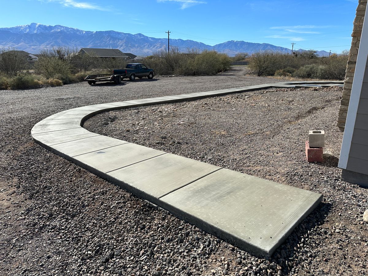 Sidewalk Installation for American Concrete Placement in Camp Verde, AZ