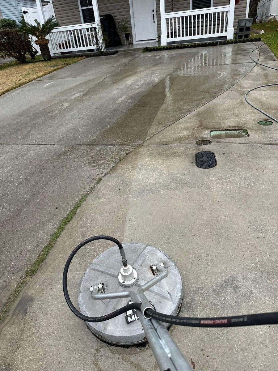 Driveway cleaning for Premier Softwash in Bluffton, SC