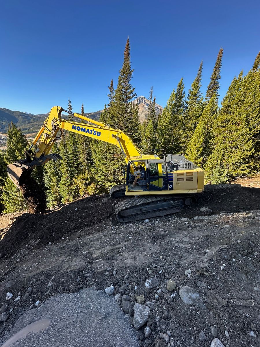 Grading /Dirt Work for R&H Homes in Bozeman, MT