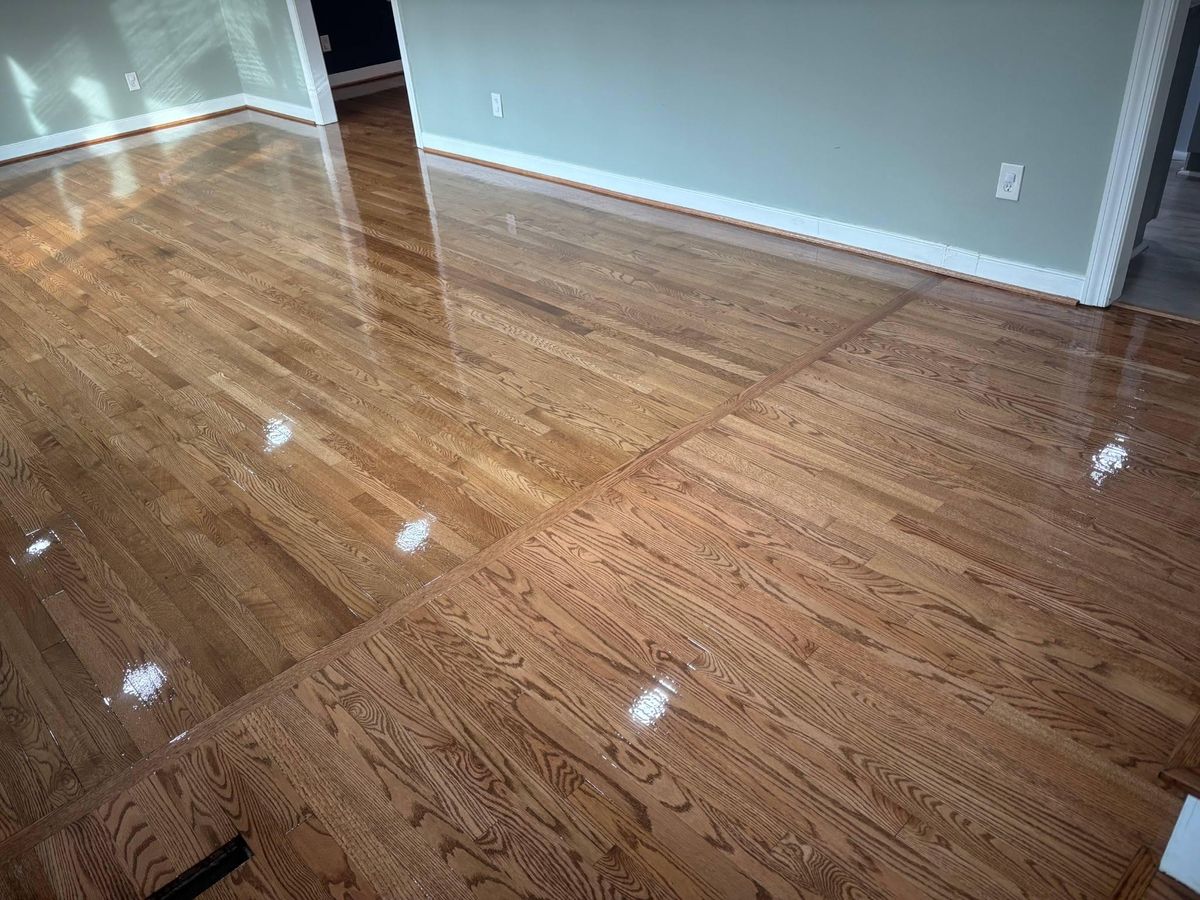 Refinishing hardwood flooring for Jason Tench Flooring LLC in Richmond, VA