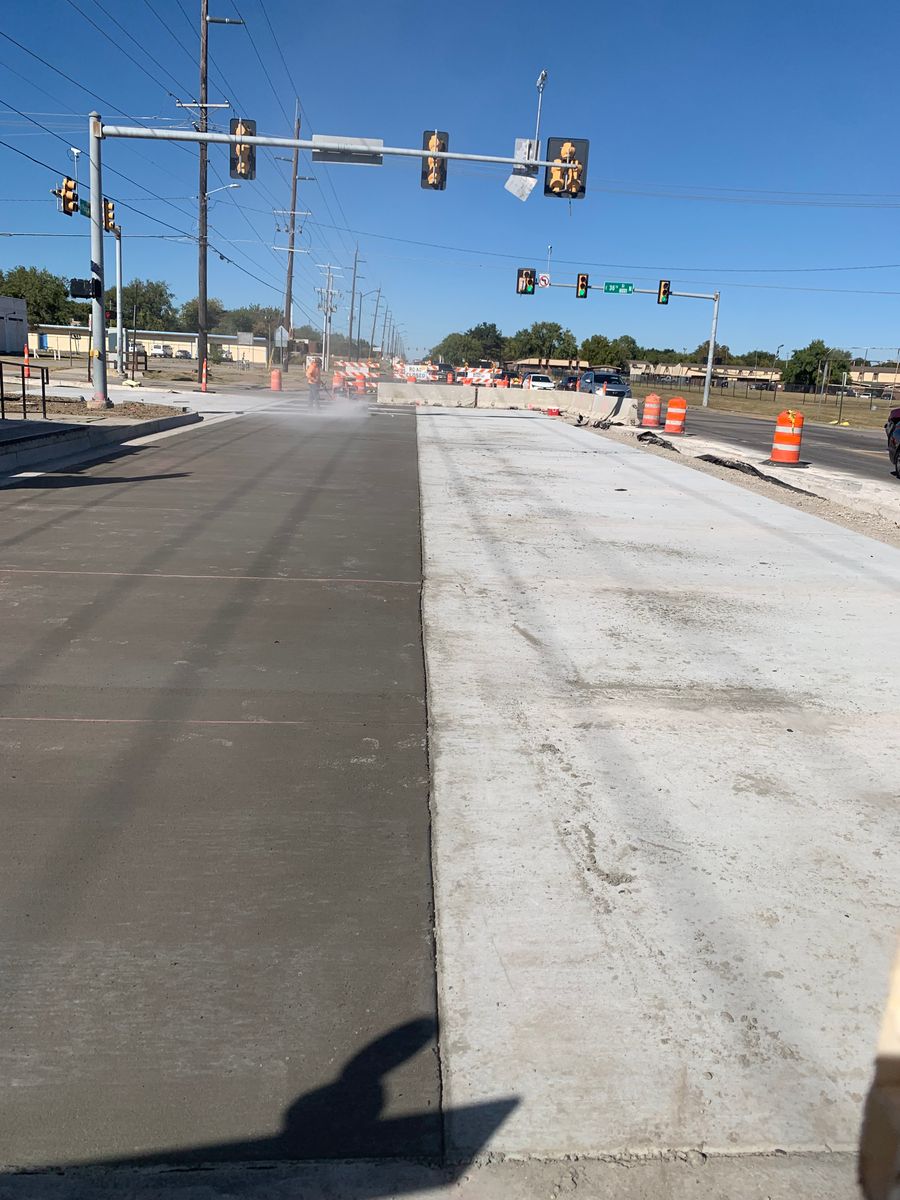 PCC Concrete Pave for Project X Construction LLC in Tulsa, OK