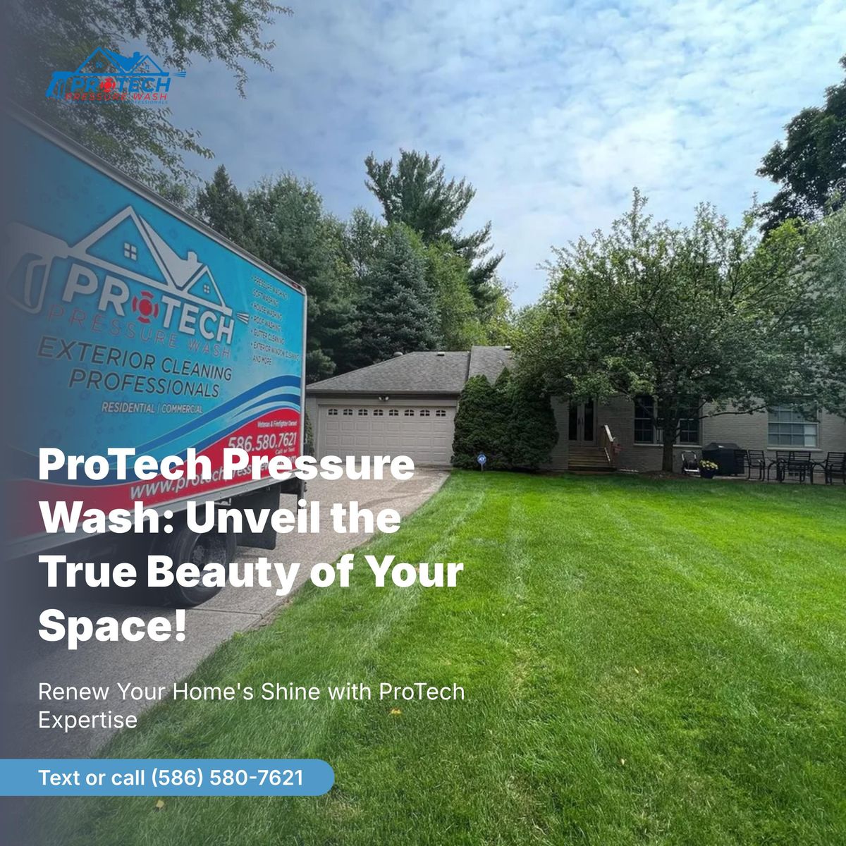 Commercial Pressure Washing for ProTech Pressure Wash LLC in Clinton Township, MI