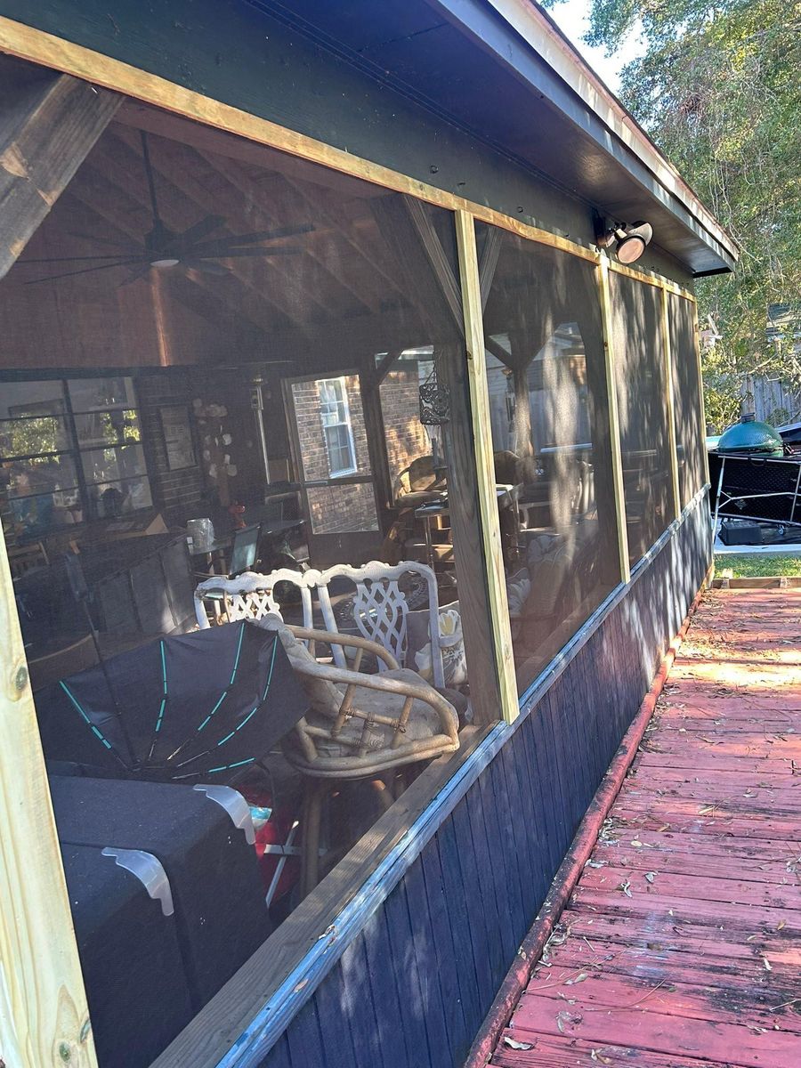 Screen Repair for Precision Exterior Enterprises in Pensacola, FL