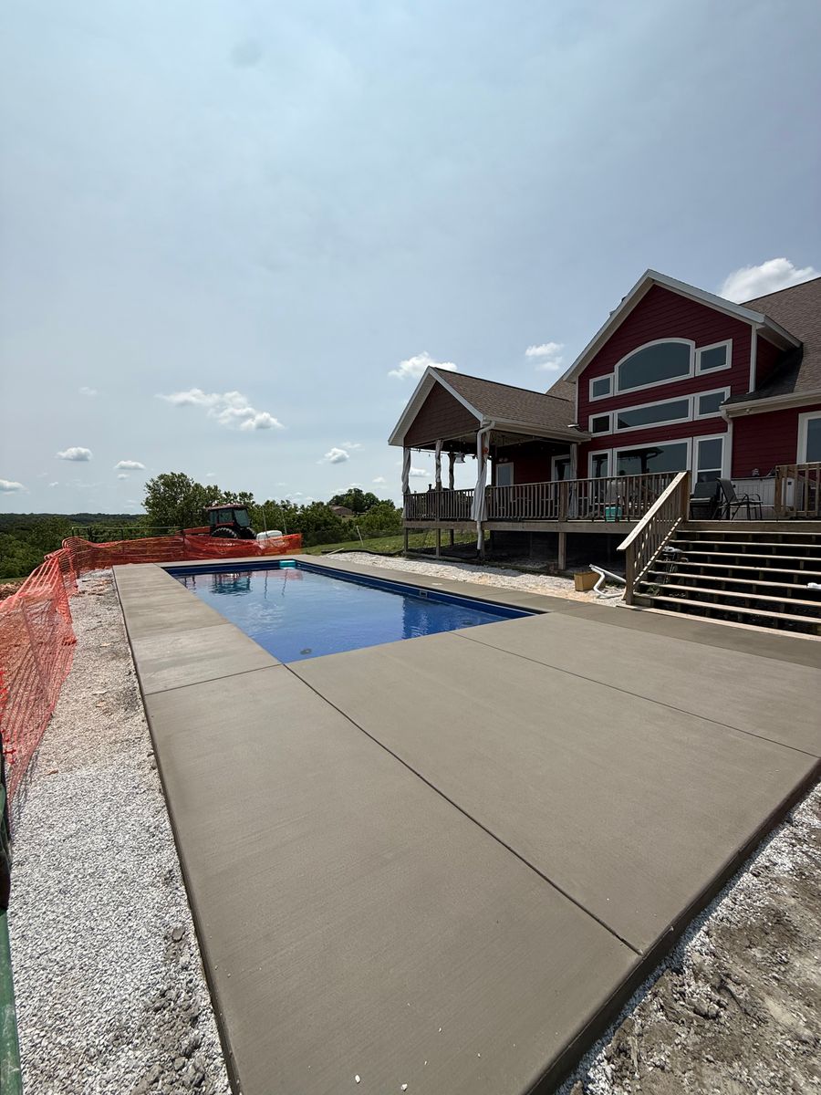 Pool Decks for Modern Concrete LLC in Lowell, AR