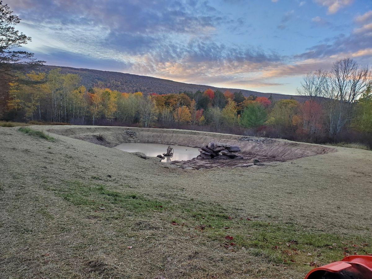Ponds for R McK Excavating in Lake Ariel, PA