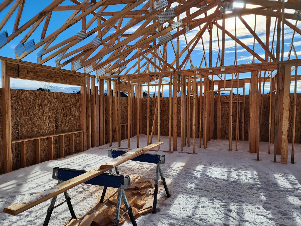 Framing for GLZ Builders in Ammon, ID
