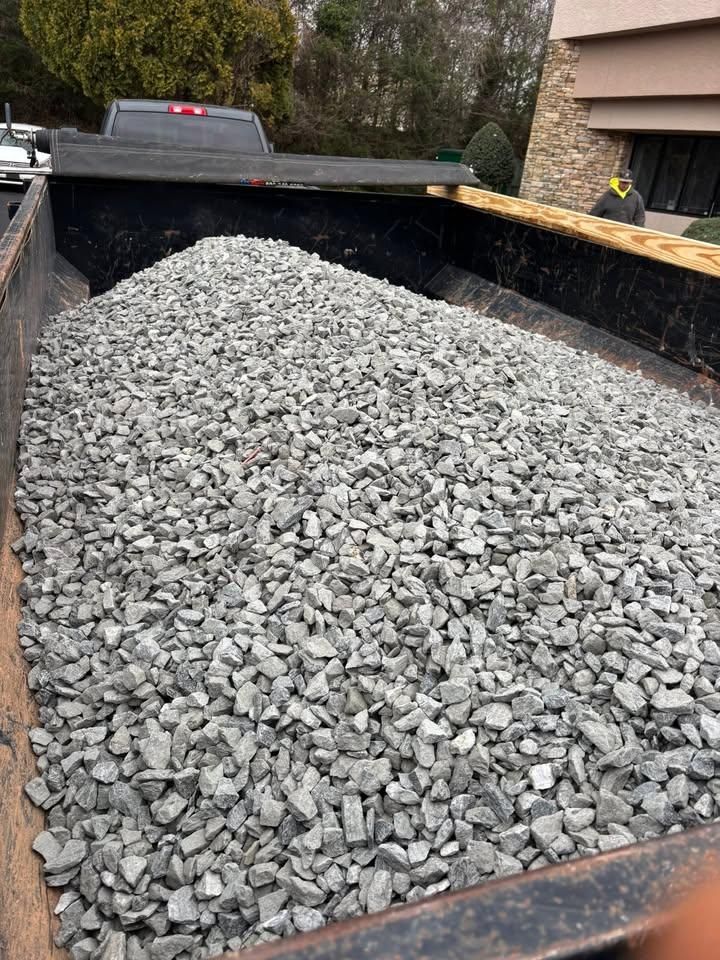 Gravel Delivery for Bass Concrete LLC in Weaverville, NC