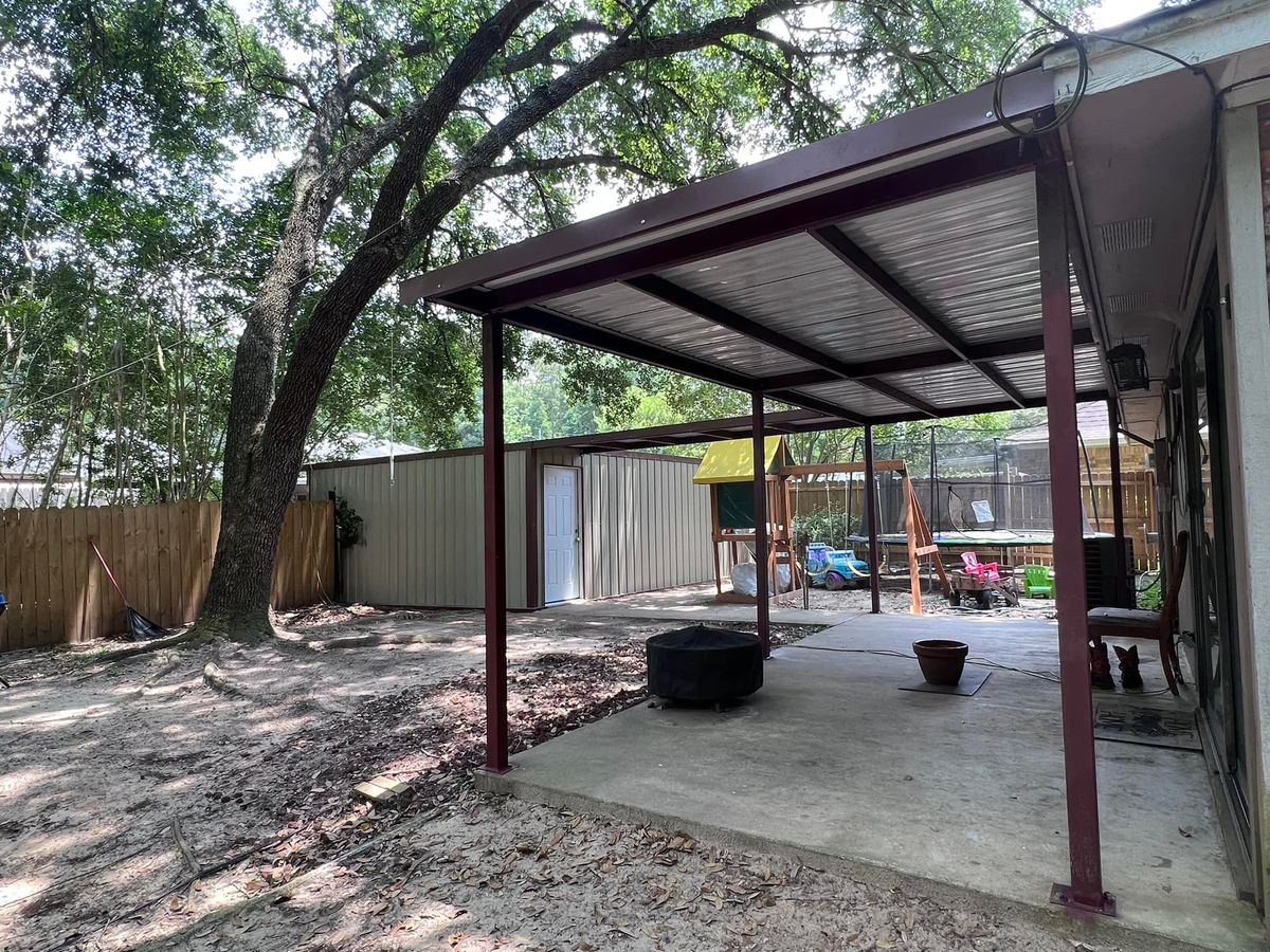 Custom Patio Attachments for Pineywoods Buildings LLC in Nacogdoches, TX